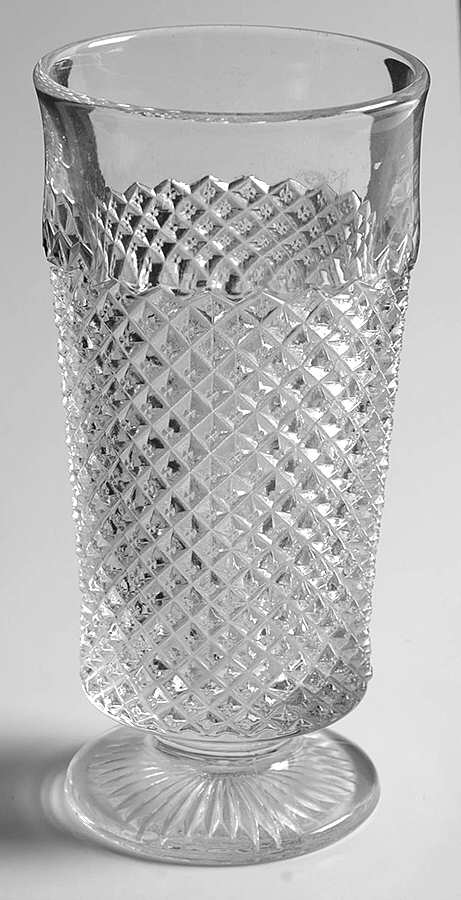English Hobnail Clear (Round Base) 12 Oz Footed Tumbler by Westmoreland-1