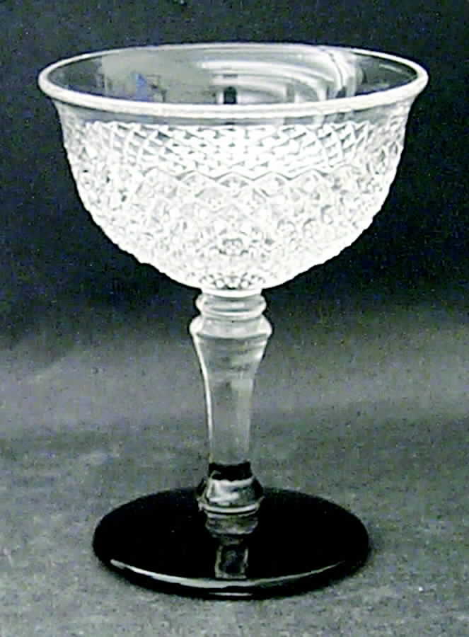 English Hobnail Black (Round Base) Champagne/Tall Sherbet by Westmoreland-1
