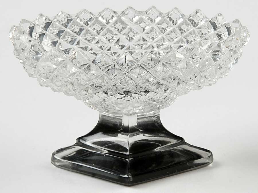 English Hobnail Black (Round Base) Individual Nut Dish/Salt Dip by Westmoreland-1