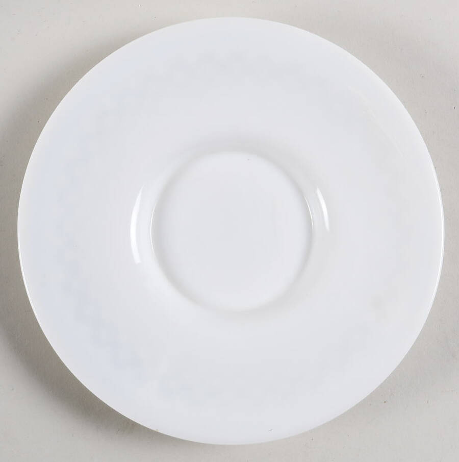 English Hobnail Milk Glass (Round or Hex Base) Cream Soup Saucer Only by Westmoreland-1