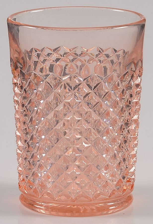 English Hobnail Pink (Round Foot) 6 Oz Flat Tumbler by Westmoreland-1