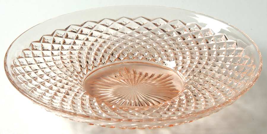 English Hobnail Pink (Round Foot) Saucer Only by Westmoreland-1