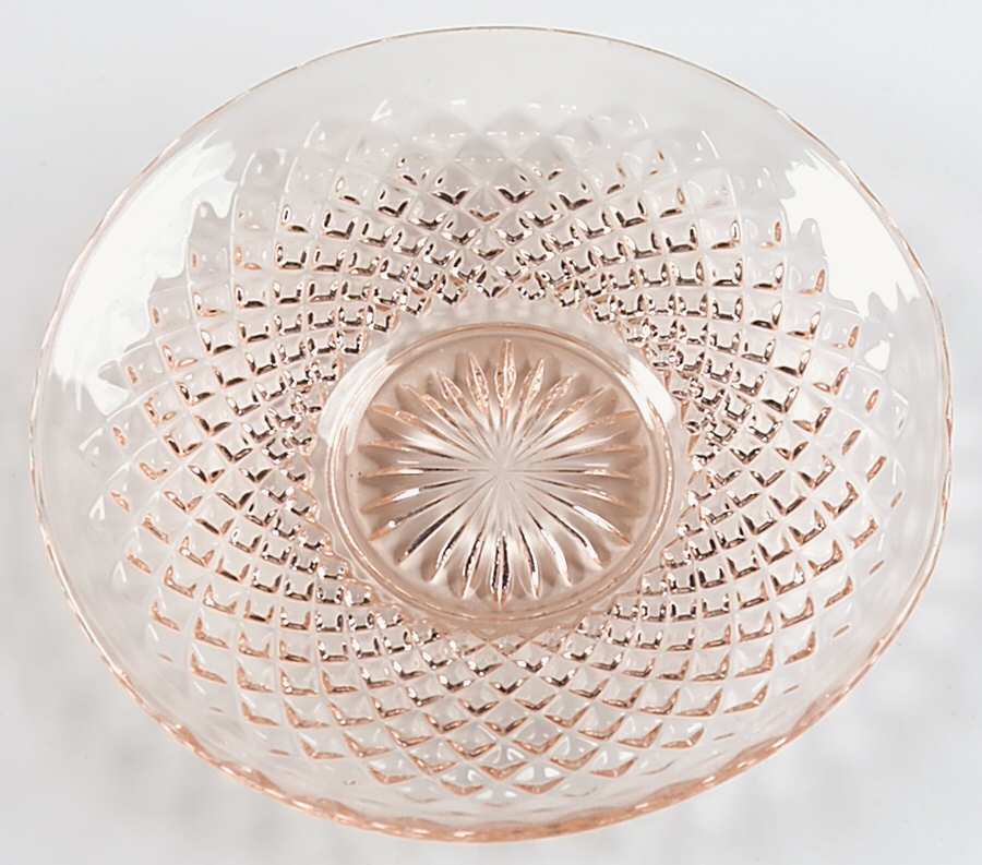 English Hobnail Pink (Round Foot) Saucer for Demitasse Cuo & Saucer Set by Westmoreland-1
