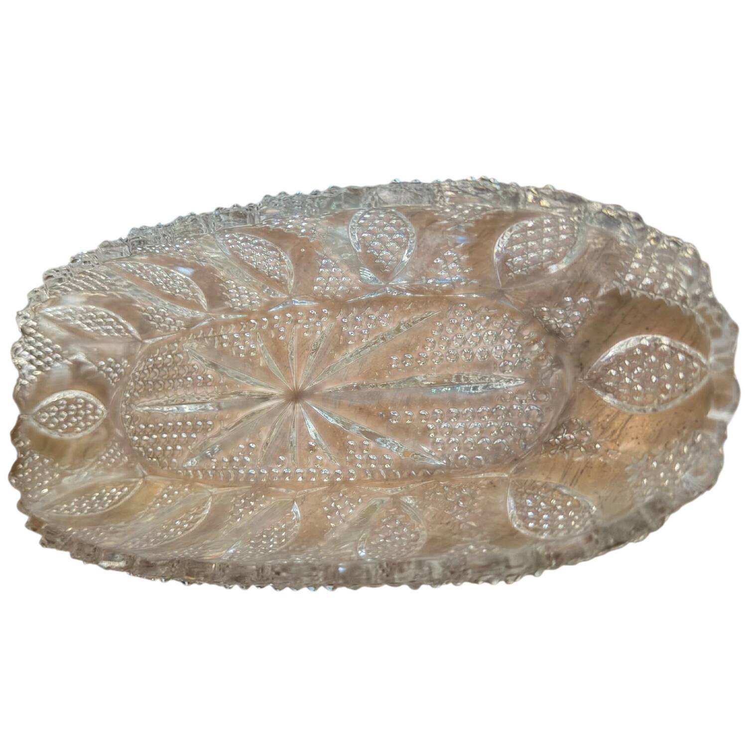 High Hob Clear 9" Oval Celery by Westmoreland-1