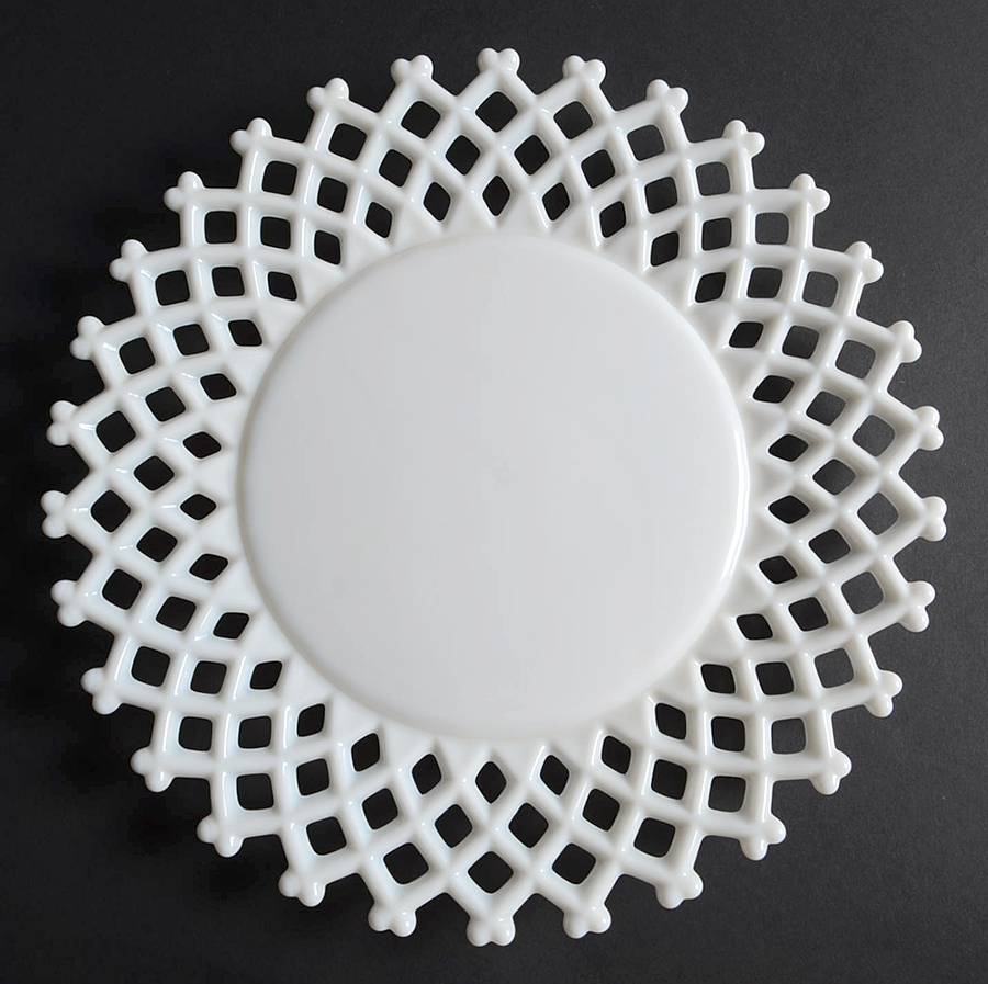 Lattice Edge 10" Sandwich Plate by Westmoreland-1