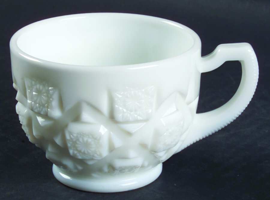 Old Quilt (Milk Glass) Punch Cup by Westmoreland-1