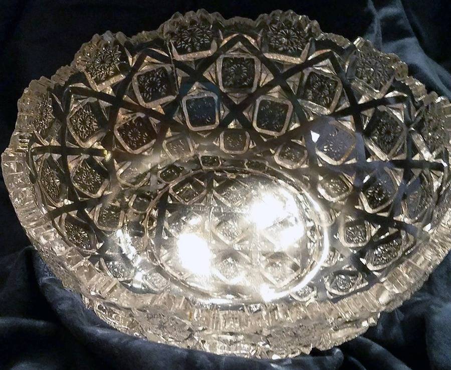 Old Quilt Clear 7" Round Bowl by Westmoreland-1