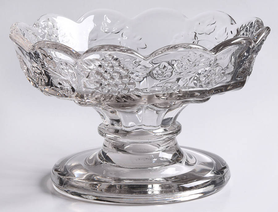 Paneled Grape Clear Punch Bowl Stand by Westmoreland-1