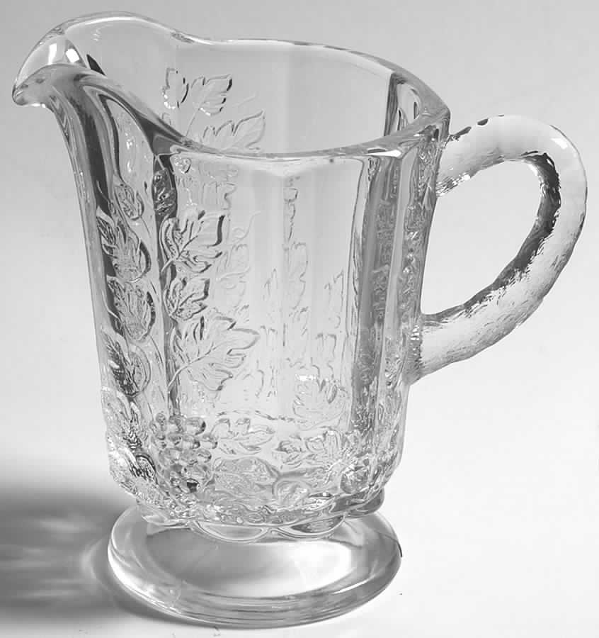 Paneled Grape Clear Mini Creamer by Westmoreland-1