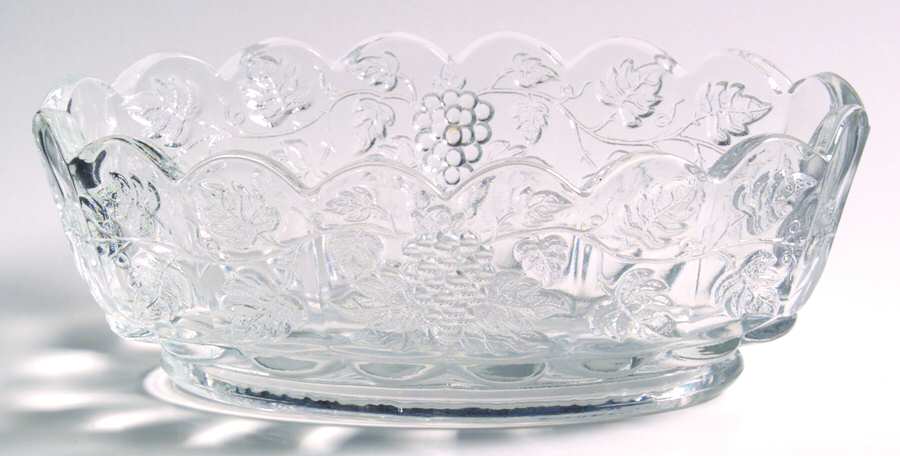Paneled Grape Clear Nut Dish by Westmoreland-1
