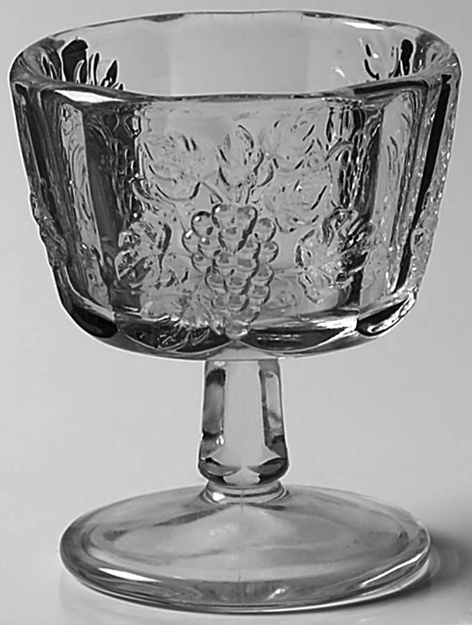 Paneled Grape Clear Low Sherbet by Westmoreland-1