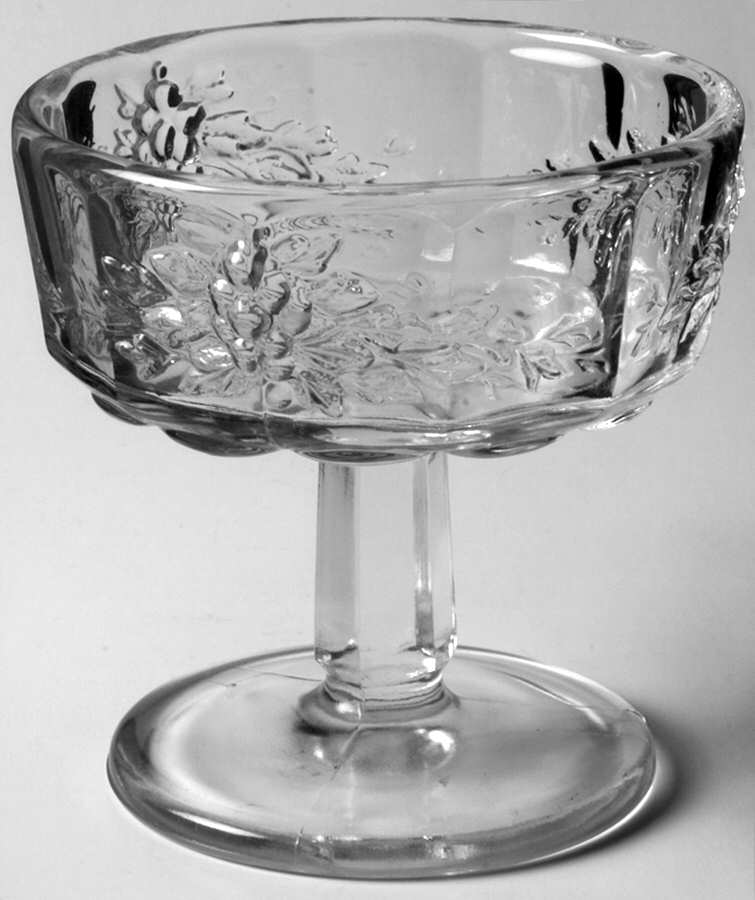 Paneled Grape Clear Champagne/Tall Sherbet by Westmoreland-1
