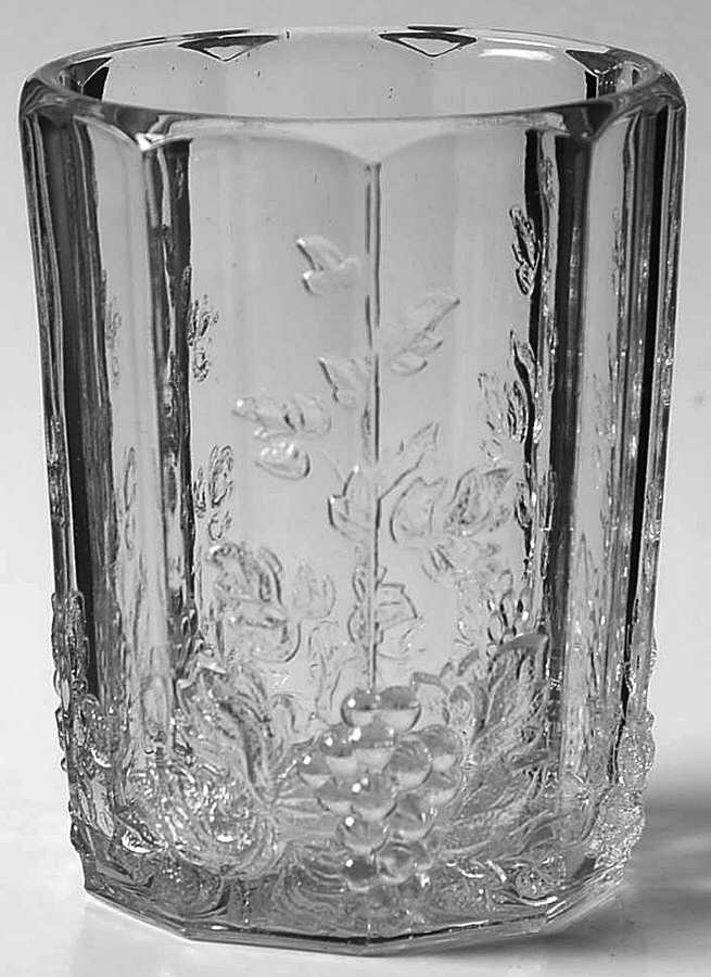 Paneled Grape Clear Flat Tumbler by Westmoreland-1