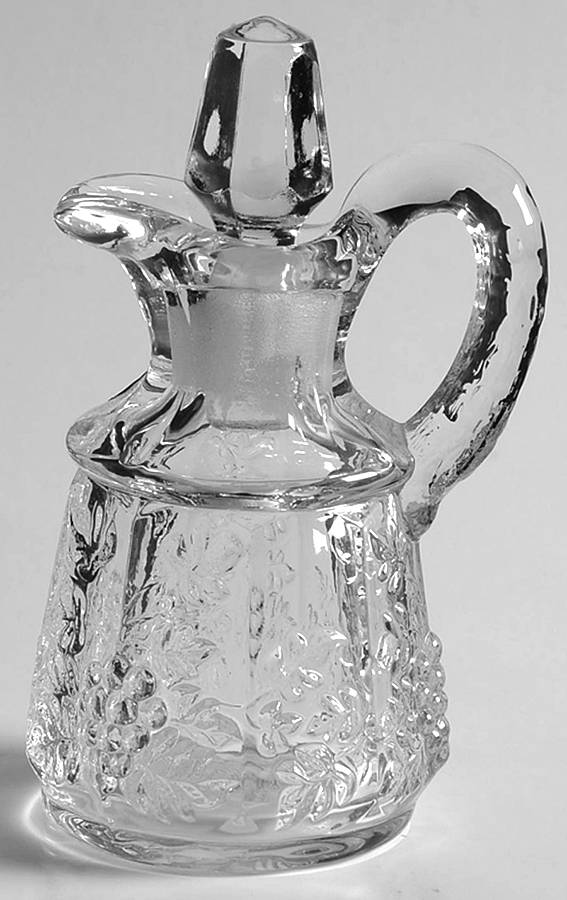 Paneled Grape Clear Cruet & Stopper by Westmoreland-1