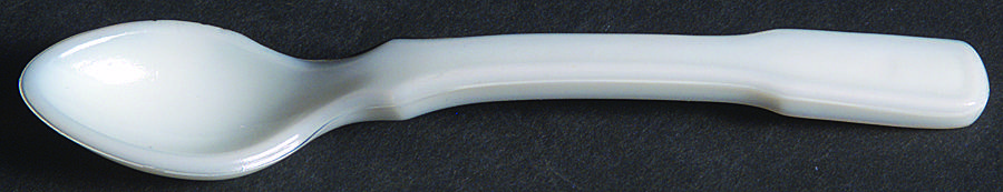 Paneled Grape Milk Glass Sppon for Marmalade (Old Fashioned Base) by Westmoreland-1