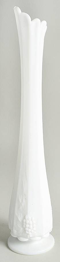 Paneled Grape Milk Glass Medium Bud Vase by Westmoreland-1