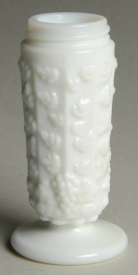 Paneled Grape Milk Glass Shaker No Metal Lid by Westmoreland-1