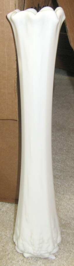 Paneled Grape Milk Glass 14" Bud Vase by Westmoreland-1