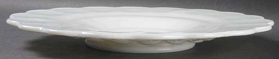 Paneled Grape Milk Glass Small Torte Plate by Westmoreland-1