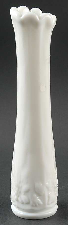 Paneled Grape Milk Glass 4"-8" Swung Bud Vase by Westmoreland-1