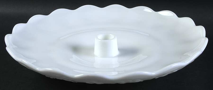 Paneled Grape Milk Glass 11" Epergne Bowl by Westmoreland-1