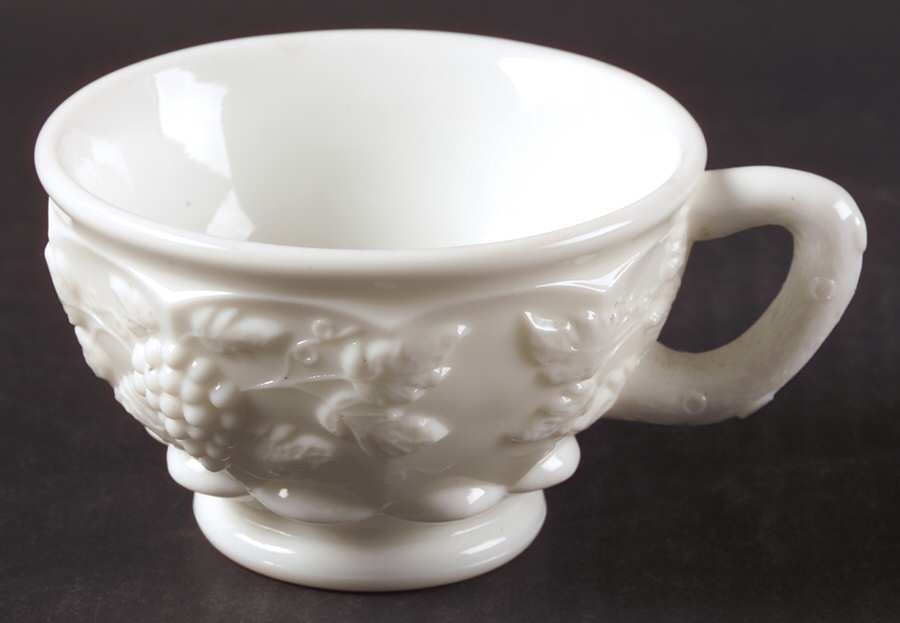 Paneled Grape Milk Glass Cup Only by Westmoreland-1