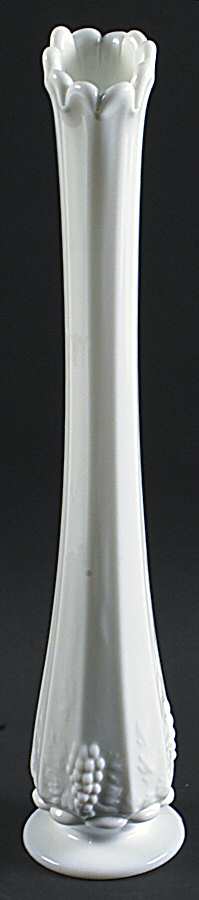 Paneled Grape Milk Glass 16" Bud Vase by Westmoreland-1
