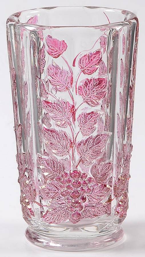 Paneled Grape Ruby Flash Flat Juice Glass by Westmoreland-1
