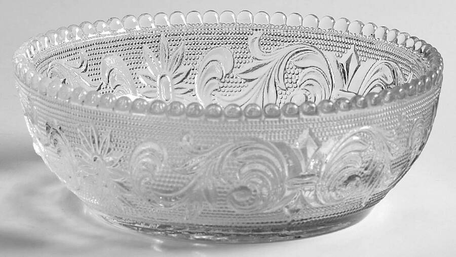 Princess Feather Clear Small Fruit Dessert Bowl by Westmoreland-1