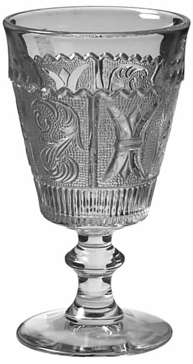 Princess Feather Clear Water Goblet by Westmoreland-1