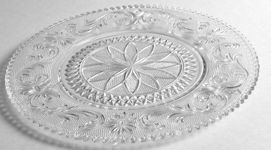 Princess Feather Clear Dinner Plate by Westmoreland-1