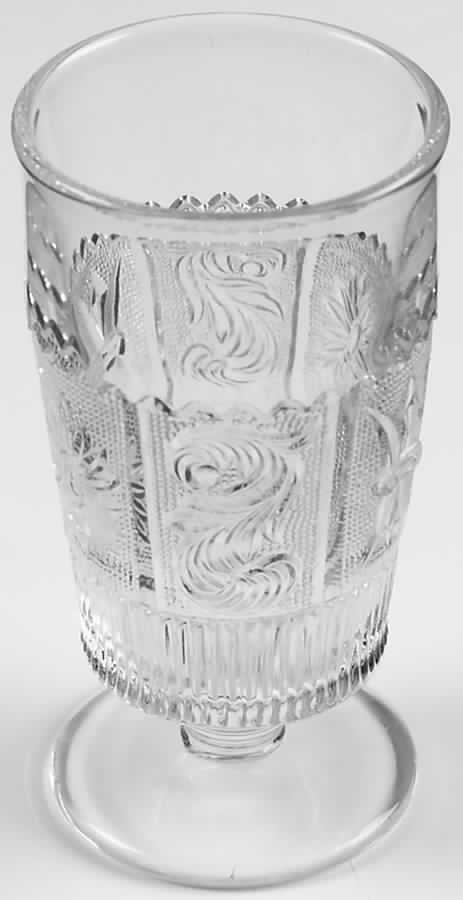 Princess Feather Clear 8 Oz Footed Tumbler by Westmoreland-1
