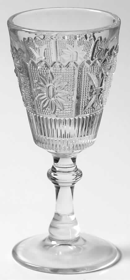Princess Feather Clear Wine Glass by Westmoreland-1