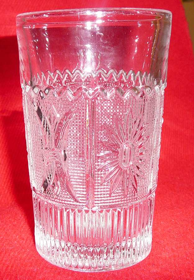Princess Feather Clear Flat Tumbler by Westmoreland-1
