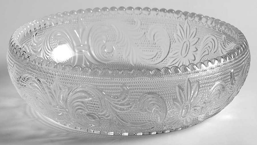 Princess Feather Clear 5" Cupped Bowl by Westmoreland-1