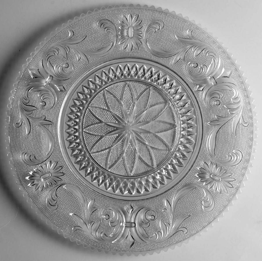 Princess Feather Clear 13" Torte Plate by Westmoreland-1