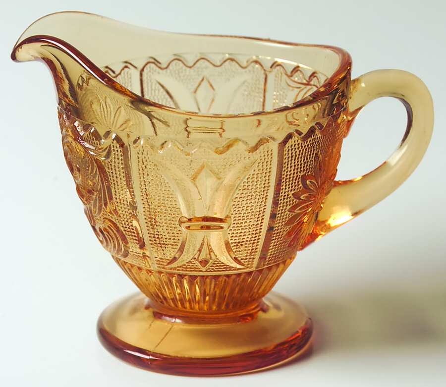 Princess Feather Amber Creamer by Westmoreland-1