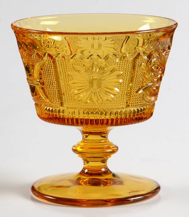Princess Feather Amber Low Sherbet by Westmoreland-1