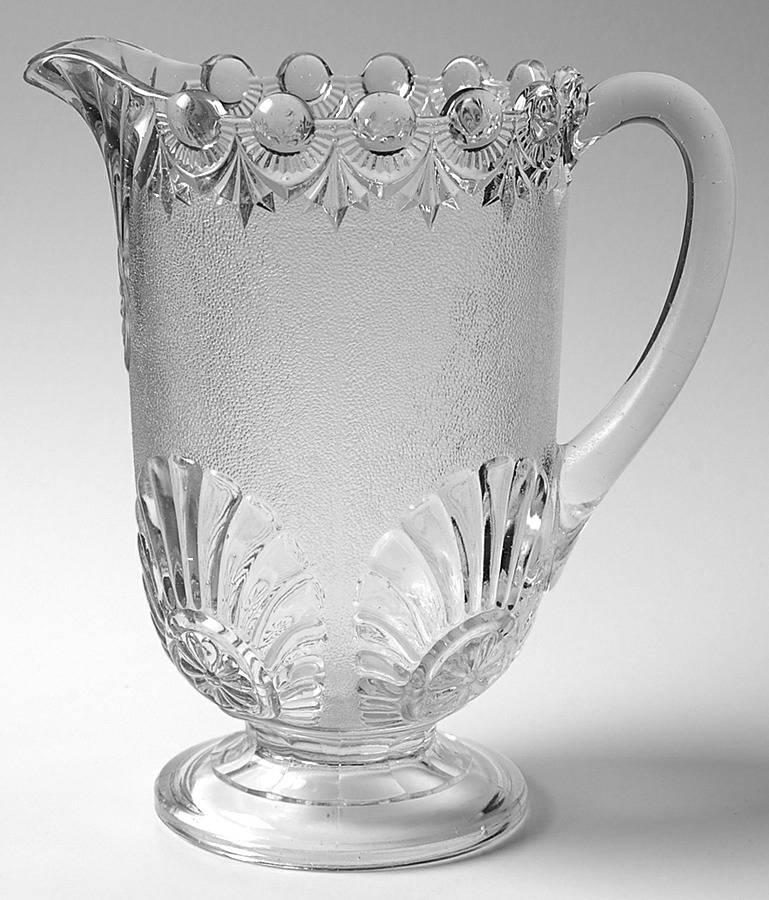 Shell and Jewel Clear Stippled 42 Oz Pitcher by Westmoreland-1
