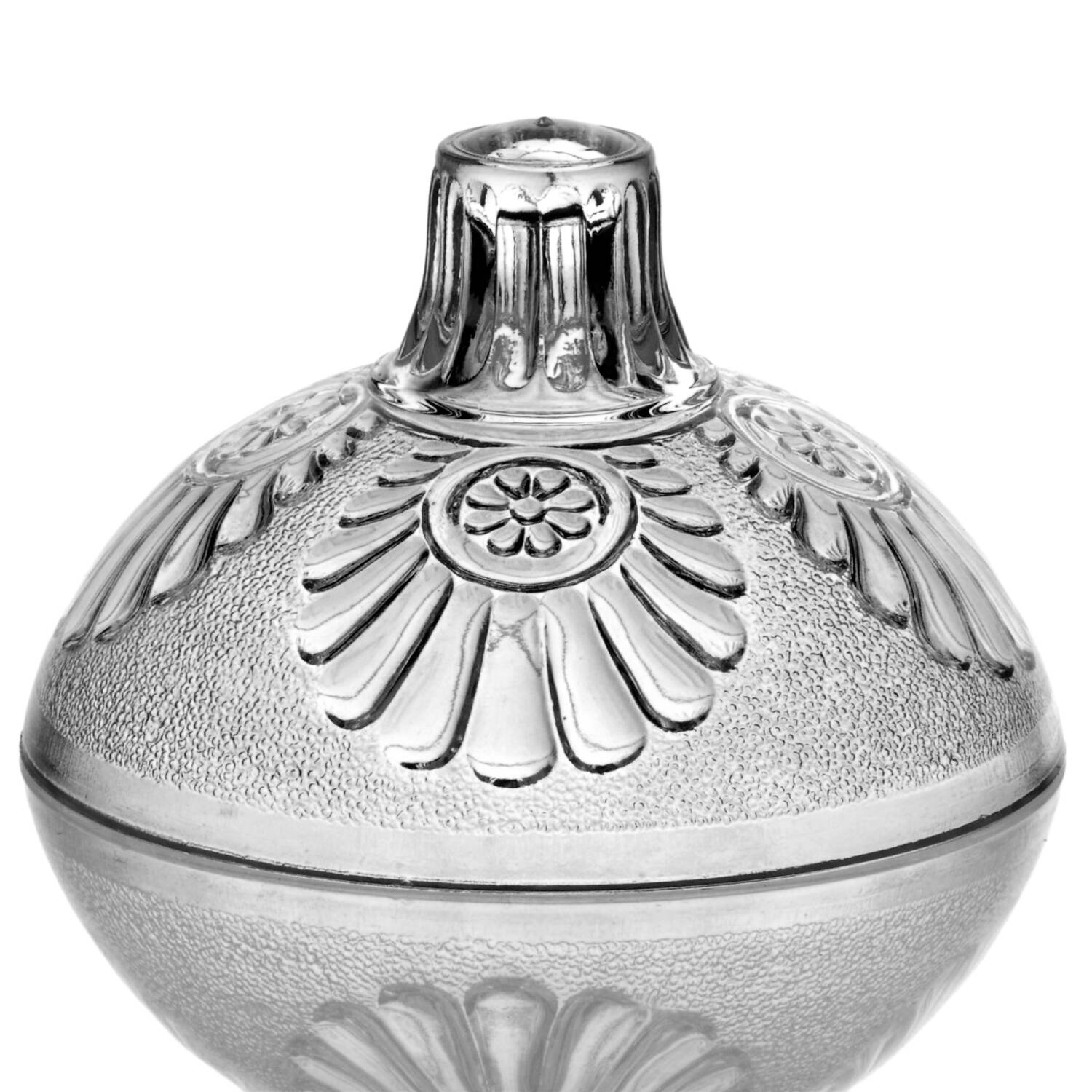 Shell and Jewel Clear Stippled Lid for Sugar Bowl by Westmoreland-1