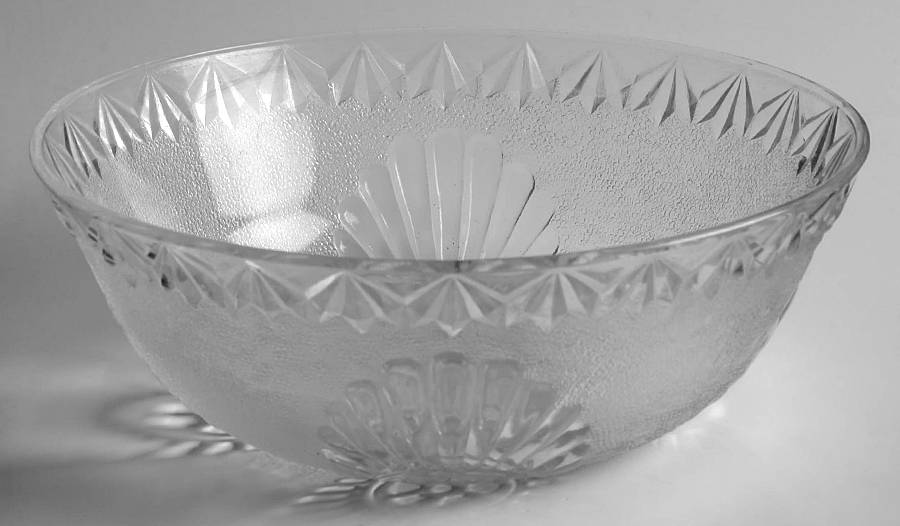 Shell and Jewel Clear Stippled 8" Round Bowl by Westmoreland-1