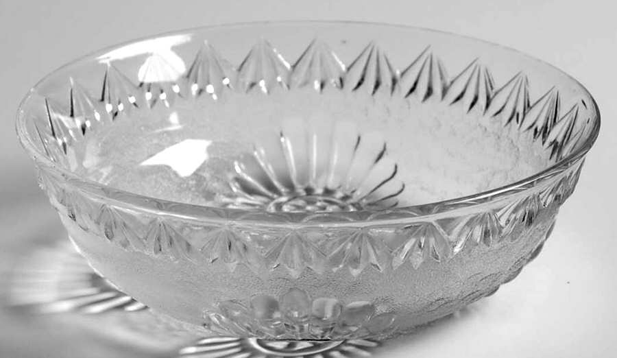 Shell and Jewel Clear Stippled Small Fruit Dessert Bowl by Westmoreland-1