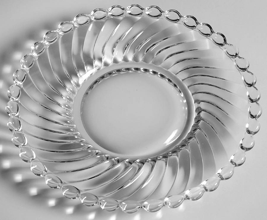 Swirl and Ball Clear Salad Plate by Westmoreland-1