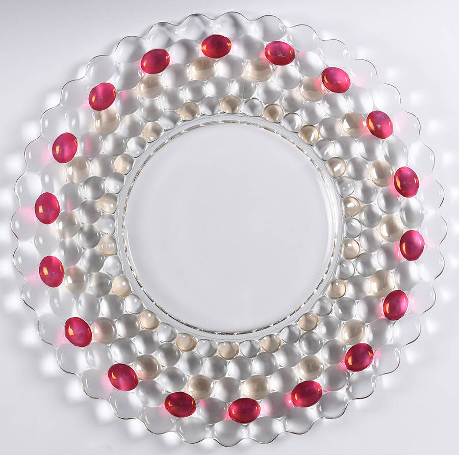 Thousand Eye Flashed 18" Torte Plate by Westmoreland-1