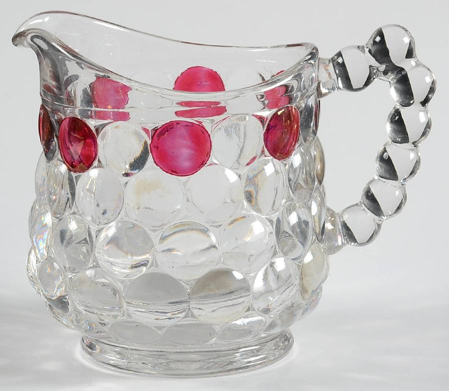 Thousand Eye Flashed Creamer by Westmoreland-1