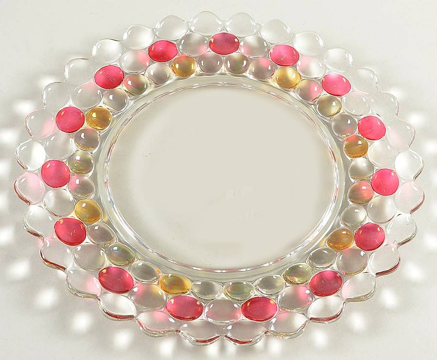 Thousand Eye Flashed Dinner Plate by Westmoreland-1