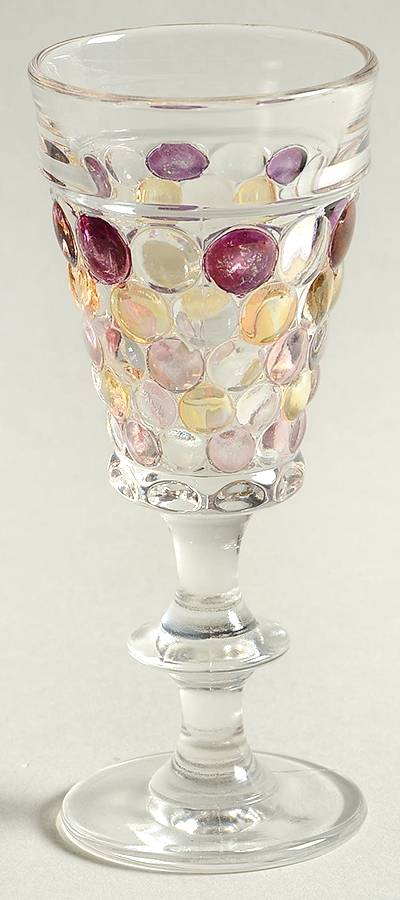 Thousand Eye Flashed Sherry Glass by Westmoreland-1