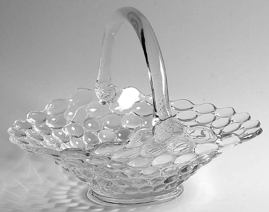 Thousand Eye Clear 12" Oval Handled Basket by Westmoreland-1
