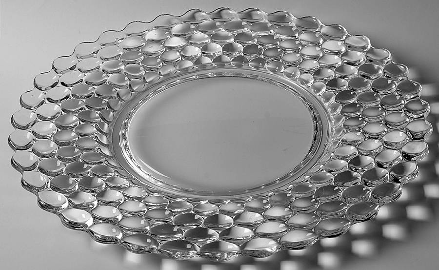 Thousand Eye Clear 18" Torte Plate by Westmoreland-1