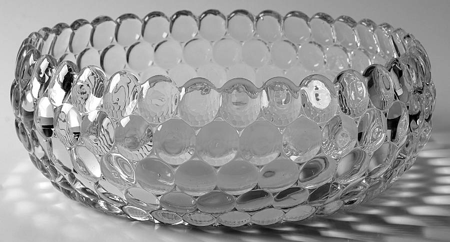 Thousand Eye Clear 11" Cupped Bowl by Westmoreland-1